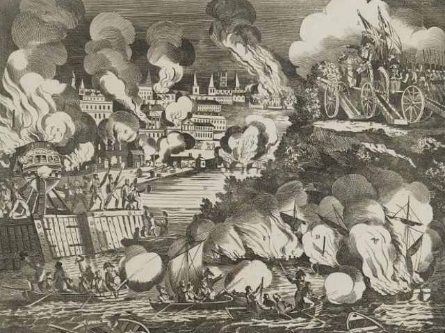 Wasington D.C attacked and burned.