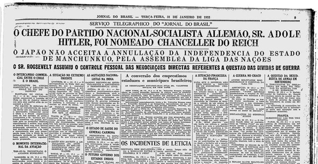 Hitler nomeado Chanceler