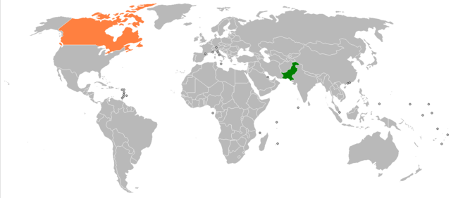 Pakistanis began immigrating to Canada