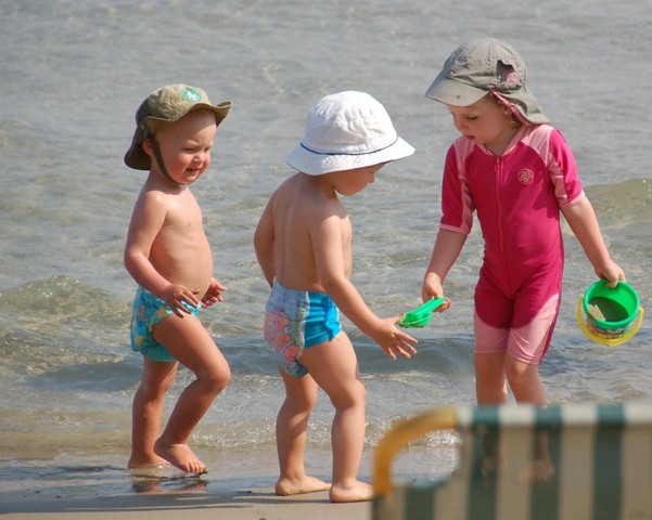Mi primer día en la playa