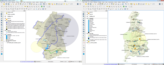 Travaux de numérisation des cartes communales