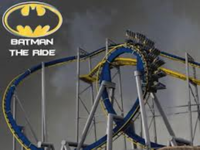 day i rode the batman at sixflags