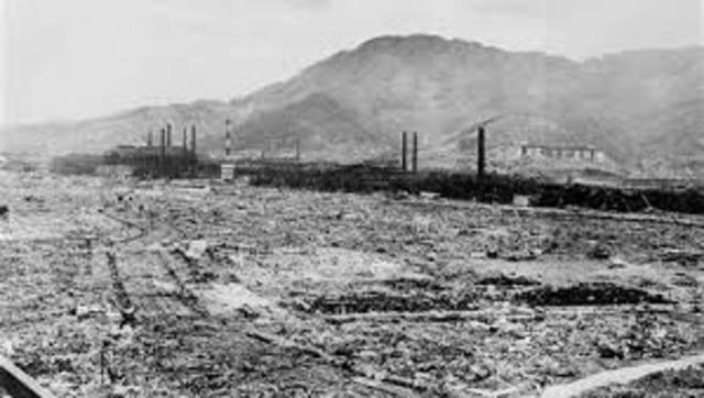 Another Atomis Bomb is  dropped on Nagasaski, Japan.