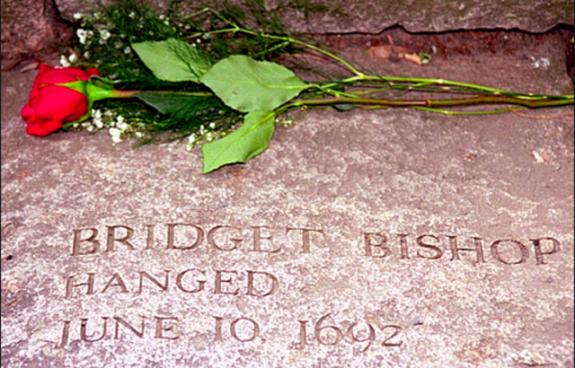 The first woman is sentenced to die as a witch.