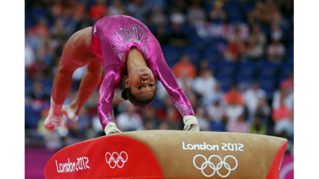 Gabby on the vault
