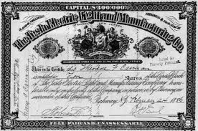 Creació Tesla Electric Light & Manufacturing