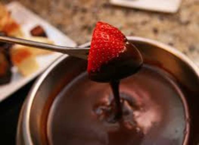 Chocolate Fondue Invented
