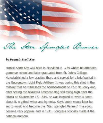 Writing of the Star Spangled Banner