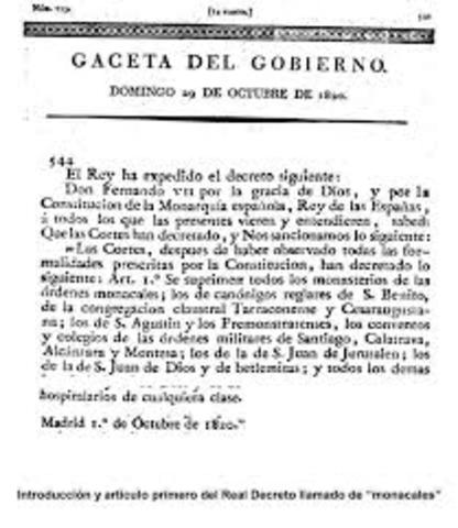Inicio solicitud exclaustración numerosos religiosos
