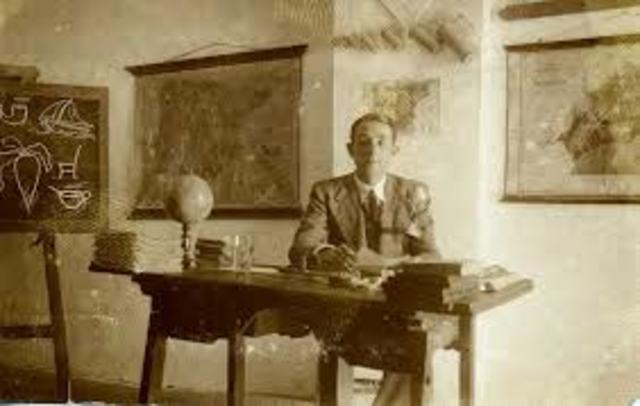 la escuela seguía al maestro;