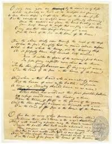Writing of the Star Spangled Banner