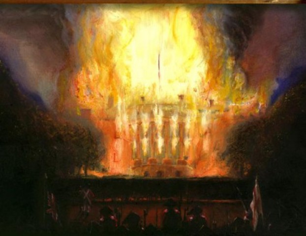 Washington D.C attacked and burned