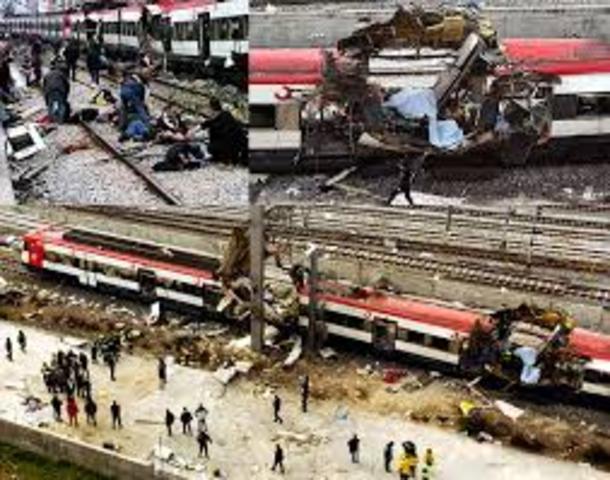 Atentados en Madrid con la muerte de 191 personas