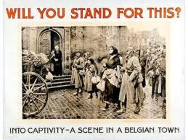 Germany invades Belgium