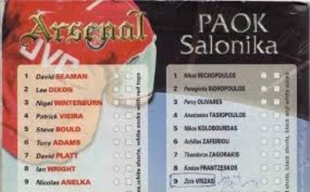 ΠΑΟΚ-ΑΡΣΕΝΑΛ ΠΡΟΚΡΙΣΗ