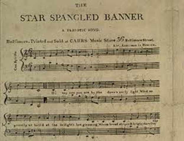 Writing Of The Star Spangled Banner