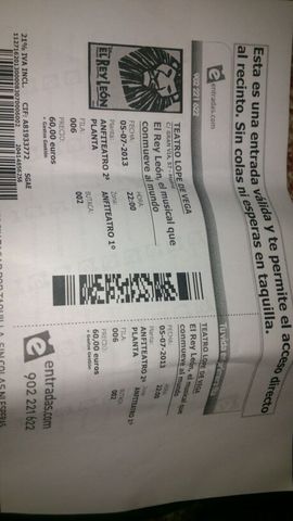 Asisto a ver el musical del Rey León.