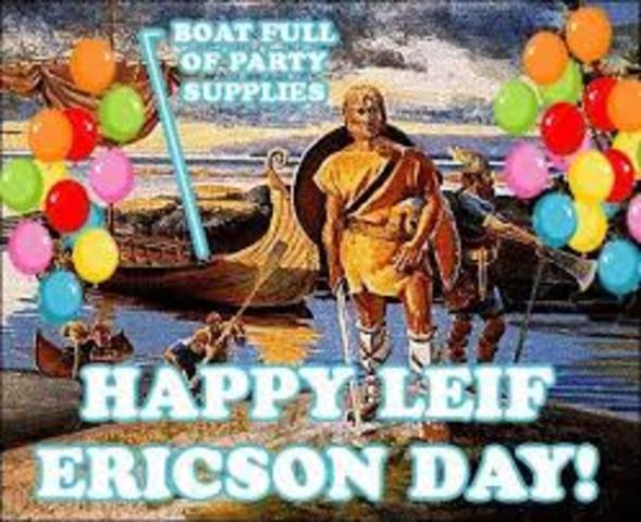 Leif Eriksson Day!