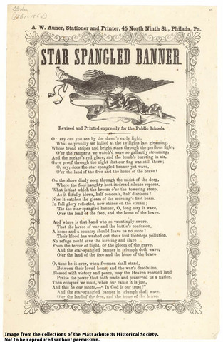 Writing of the Star Spangled Banner