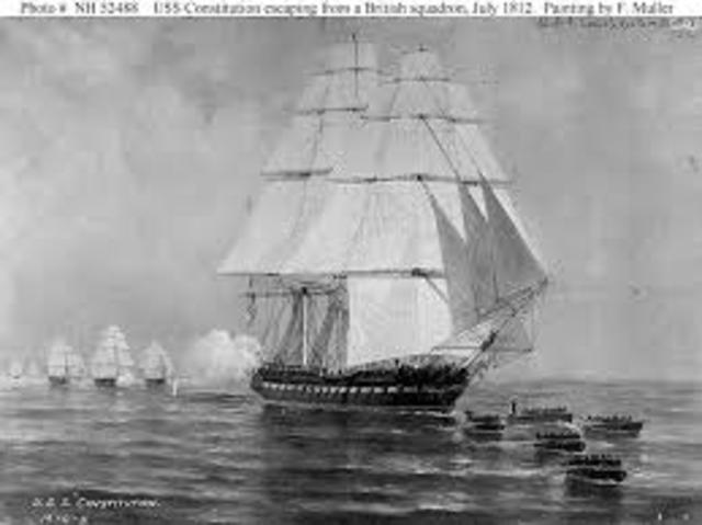 Britain Blockades American Ports