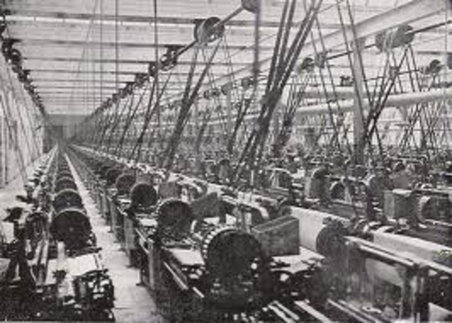 The first cotton spinning factory was opened