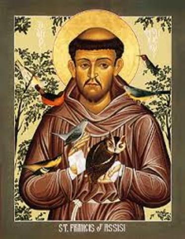 nacimiento de la Orden Franciscana
