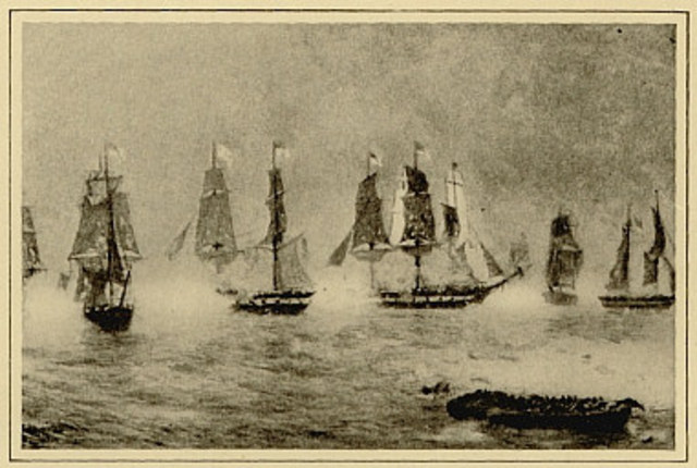 Britian Blockades American Ports