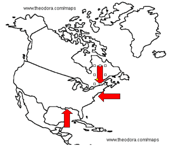 Britain blockcades American ports