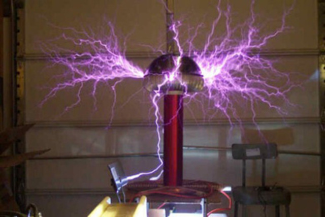 Invention of the Tesla coil
