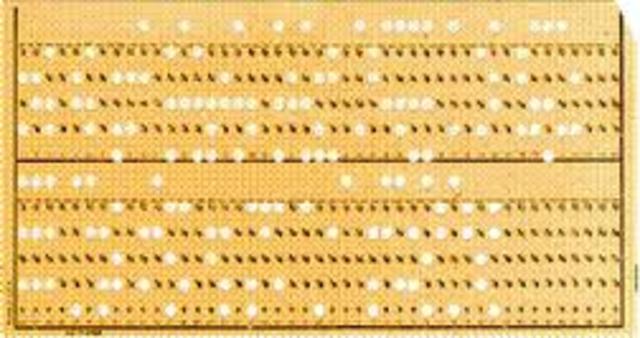 &nbsp;χάρτινες διάτρητες κάρτες