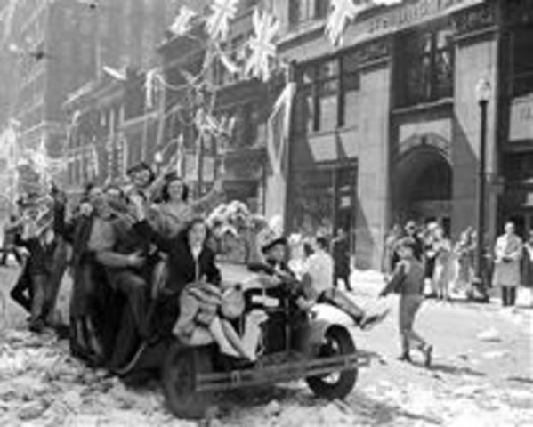 V-E Day, war ends in Europe