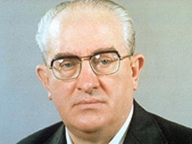 Andropov dies