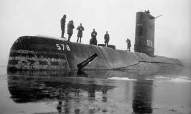 First submarine used
