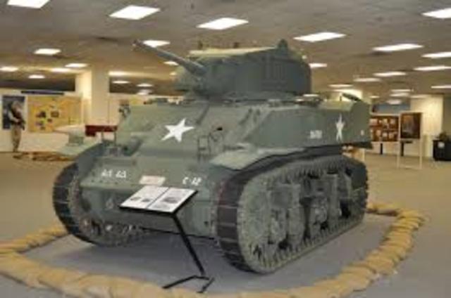 Amored tanks were first used