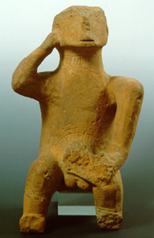 Clay Idol Representing an Ithyphallic Man