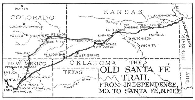 Santa Fe Trail opens to Americas 1828
