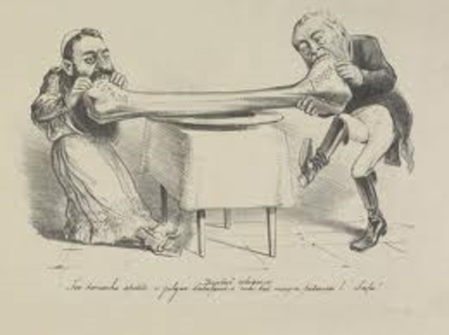 Fim da disputa de territórios entre a Igreja e O estado