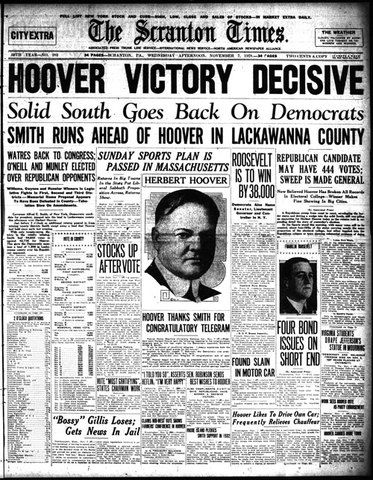 Herbert Hoovers Elected President