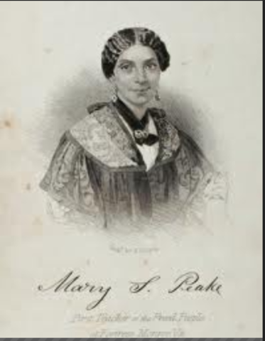 Mary S. Peak begins educating escaped slaves.