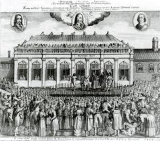 Charles I is sentenced to death