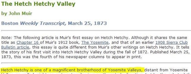 Boston Weekly Transcript Publishes Hetch Hetchy Article