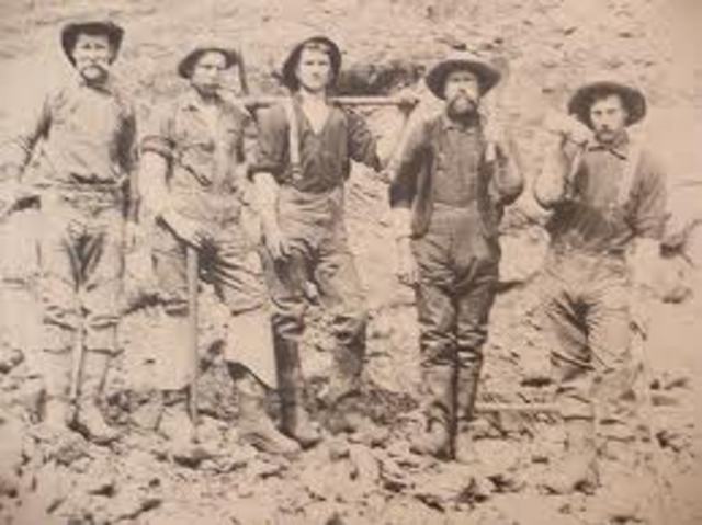 Start of the gold rush