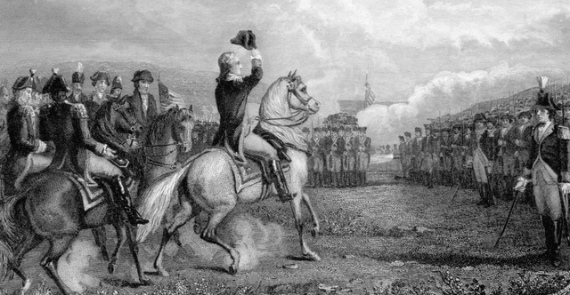 Washington assumes the Cont. Army