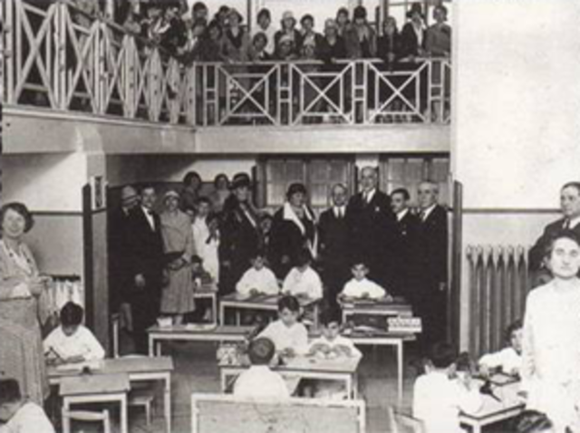 visita del ministro a la escuela Maria Montessori