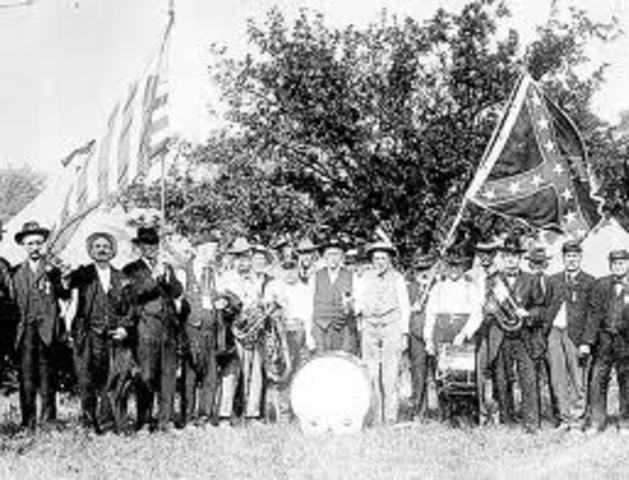 Remaining Confederate forces surrender. The Nation is reunited as the Civil War ends.