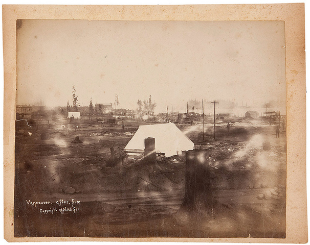 Burning of Vancouver in 1886
