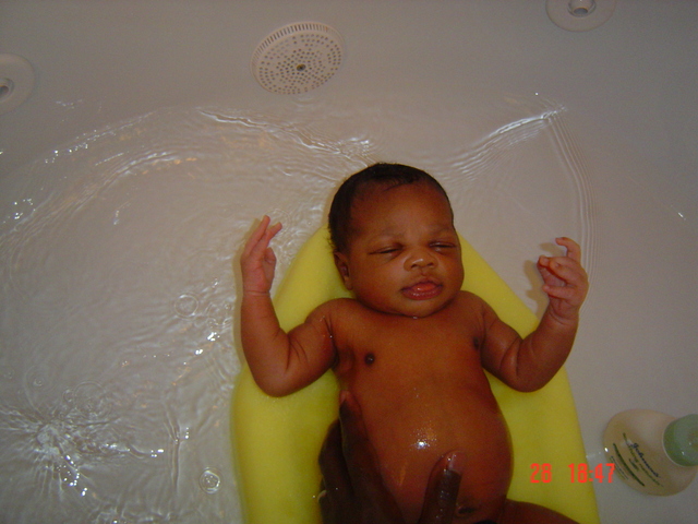 My first bath
