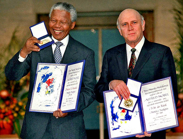Jointly awared Nobel Peace prize with President de Klerk