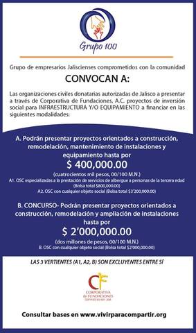 Se abre convocatoria GRUPO 100