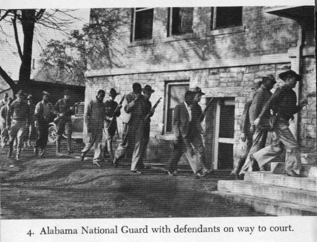 National guard protects the jail